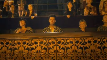 Jacquard Jacket worn by Louis de Pointe du Lac (Jacob Anderson) in The Vampire Lestat (E02)