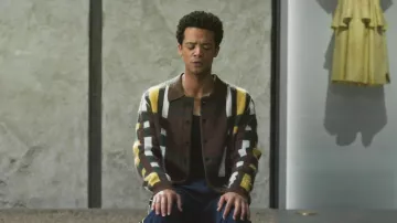 Check Cardigan worn by Louis de Pointe du Lac (Jacob Anderson) in Interview with the Vampire (S02E08)