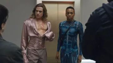 Muscle Print Dress worn by Dee Pharma (Amaka Umeh) in The Vampire Lestat (E01)