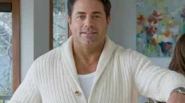 Brennan Elliott A Castle of Our Own White Cardigan (Brennan Elliott) as seen in A Castle of Our Own