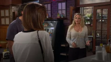 Guess Rosalyn Cardigan worn by Sharon Collins (Sharon Case) as seen in The Young and the Restless (S53E1983)