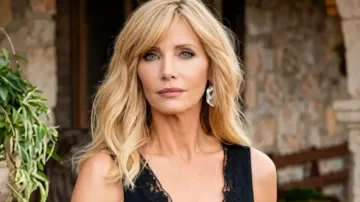 Dutton Ranch S01 Vestido de encierro en encaje y escote en V de Beth Dutton (Kelly Reilly) en Dutton Ranch
