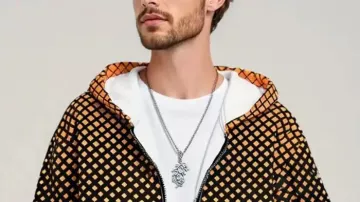 Men’s Halloween Hooded Jacket worn by in Maternity Halloween Costume Ideas