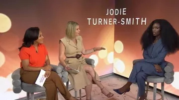 Theory Stretch Wool Pants worn by Sheinelle Jones as seen in Today with Jenna & Sheinelle on June 30, 2026
