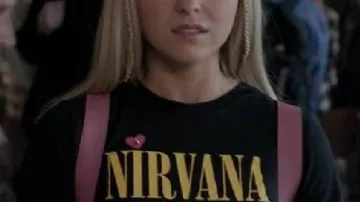 Elle S01 Lexi Minetree Black Graphic Tee
