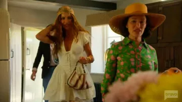 House of CB Emiliana Lace Trim Stretch Cotton Minidress worn by Misse Beqiri as seen in Ladies of London (S04E08)