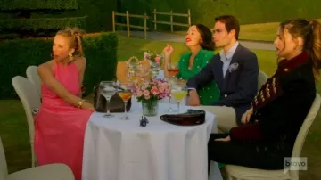 Rebecca Vallance Maple Belted Midi Dress worn by (Myka Meier as seen in Ladies of London (S04E08)