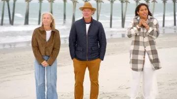 Chaqueta de concha acolchada Herno usada por Ty Pennington vista en Batalla en la Playa (S05E01)