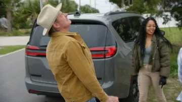 Chaqueta camisa frontal Redhead Ranch Durango Snap usada por Ty Pennington vista en Battle on the Beach (S05E03)