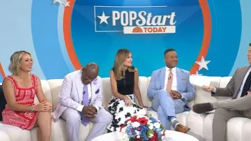 G. Label Boyle Brushed Floral Skirt worn by Savannah Guthrie as seen in Today on  July 1, 2026