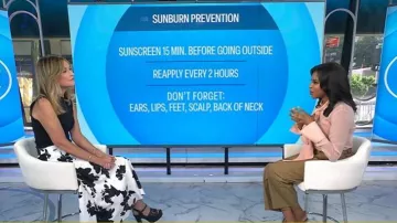 Gucci Cutout Platform Heeled Sandals worn by Savannah Guthrie as seen in Today on July 1, 2026