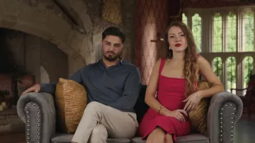 Vesper Petite Bengaline Square Neck Scoop Back Midaxi Dress in Pink worn by Kara Leona as seen in 90 Day: The Last Resort (S03E01)