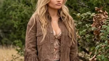 Veste à franges Natalie Alyn Lind Dutton Ranch