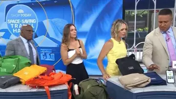 Dobleces favoritos de hijas para pantalones de día que lleva Melissa Garcia visto en Today, 2 de julio de 2026