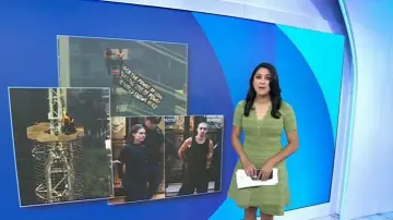 Sandro Fabienne Tejido Ajustado y Acampanado usado por Valerie Castro, visto en Today on 2 Julio 2026