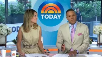 Vestido camisa Midi de algodón-popelina Co que lleva Savannah Guthrie visto en Today the 2 de julio de 2026