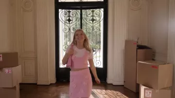 Sac à bandoulière en cuir Burberry TB porté par Elle Woods (Lexi Minetree) tel que vu dans Elle (S01E08)