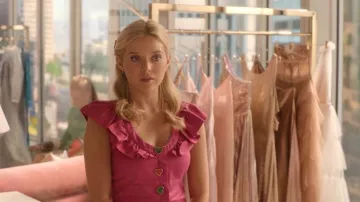 Mini-robe rose Yves Saint Laurent 1992 portée par Elle Woods (Lexi Minetree) telle que vue dans Elle (S01E08)