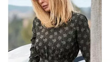 Robe midi plissée à fleurs Beth Dutton Yellowstone S04