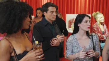 Urban Outfitters That’s Showbiz Open Back Bell Sleeve Sequin Mini Dress worn by Georgia McCann as seen in Next Gen NYC (S02E02)