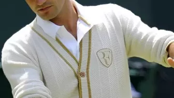 Roger Federer Wimbledon 2026 Cardigan de punto