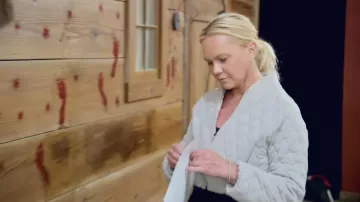 Lululemon Quilted Bomber Jacket worn by Galyna Saltkovska as seen in The McBee Dynasty: Real American Cowboys (S03E02)