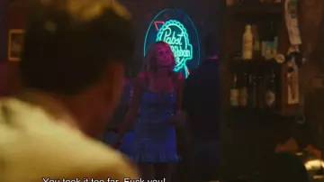 Wild Fable Blue Plaid Smocked Mini Dress Spaghetti Strap Ruffle Hem worn by Anna Bowden (Amy Adams) as seen in Cape Fear (S01E05)