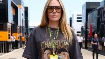Adele British Grand Prix 2026 Graphic T-Shirt in Adele makes a rare public appearance as she steps out at British Grand Prix in Silverstone