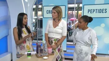 Lingua Franca Willa Skirt worn by Jenna Bush Hager as seen in Today with Jenna & Sheinelle on  July 6, 2026