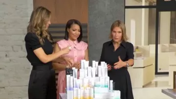 Robe-chemise Lafayette 148 New York Godet Pleat portée par Tory Johnson telle que vue dans Good Morning America le 6 juillet 2026