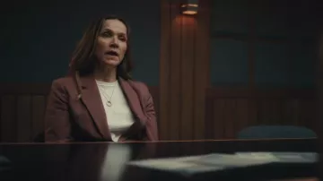We Fashion Blazer femenino de corte regular usado por la inspectora Frankie Monroe (Jessica Hynes) visto en Patience (S02E03)