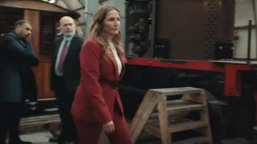 H&M americana de un solo botonadura usada por la inspectora Frankie Monroe (Jessica Hynes) como se ve en Patience (S02E04)