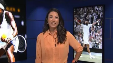 Chemisier Hush Chiffon Pintuck porté par Daniele Hamamdjian tel que vu dans Today le 8 juillet 2026