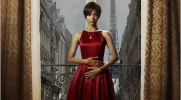 The red dress of Rosemary Woodhouse (Zoe Saldaña) in Rosemary's baby