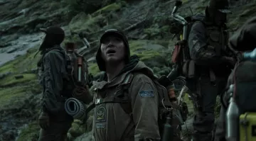 La cresta de la tripulación de Christopher Oram (Billy Crudup) Covenant Weyland Corp en Alien Covenant