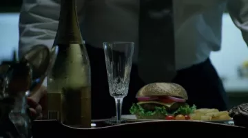 The bottle of Louis Roederer Cristal 1996 of Nicholas Van Orton (Michael Douglas) in The Game