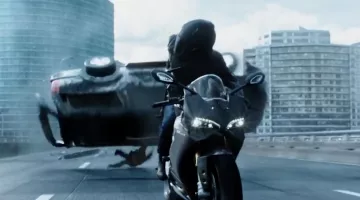 The motorcycle Ducati 1299 Panigale in Deadpool