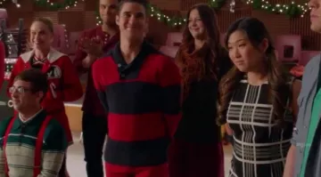 Vestido a cuadros de Tina Cohen-Chang (Jenna Ushkowitz) en Glee