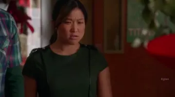 el vestido verde de Tina Cohen-Chang (Jenna Ushkowitz) en Glee