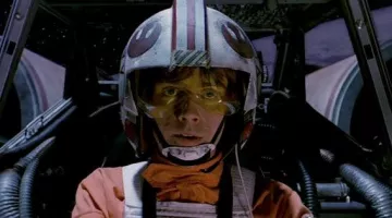 Helmet of Luke Skywalker (Mark Hamill) in Star Wars