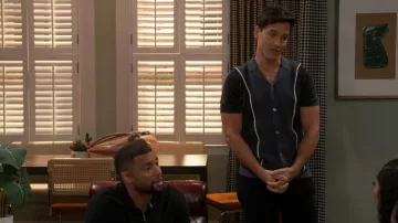 Reiss Meastro Hybrid Velour Cuban Collar Shirt worn by Bradley 'Smitty' Smith (Mike C. Manning) as seen in Beyond the Gates (S02E121)