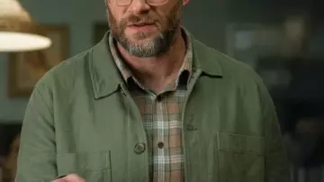 Seth Rogen The Invite 2026 Chaqueta Verde