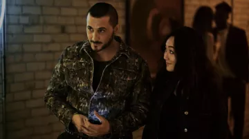 Camo Print Jacket worn by Frenchie (Tomer Kapon) as seen in The Boys TV series outfits (Season 3 Episode 1)