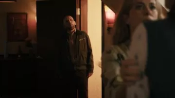 Zara Ford Patch Denim Jacket worn by Tommy (Ewen Bremner) as seen in Coldwater (S01E05)