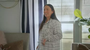 BKE Brushed Plaid Knit Shirt worn by Alli McBee as seen in The McBee Dynasty: Real American Cowboys (S03E04)