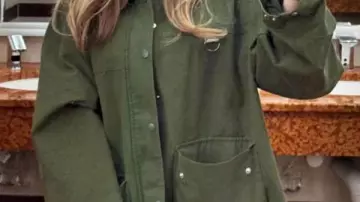 Veste en coton vert Natalie Alyn Lind de Dutton Ranch portée par Oreana (Natalie Alyn Lind) à Dutton Ranch (S01)