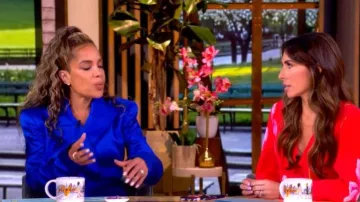 Gabriela Hearst Aleah Blazer en soie porté par Sunny Hostin tel que vu dans The View le 14 juillet 2026