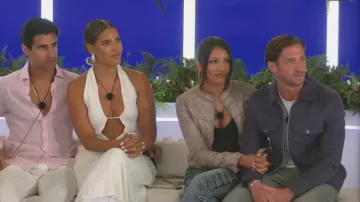 Veste corset London bladée portée par Jasmine Müller telle que vue dans Love Island (S13E12)