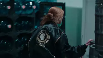 Caesar Palace jacket worn by Luciana 'Lucky' Armstrong (Anya Taylor-Joy) in Lucky (S01E01)