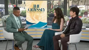 Alaia Jersey Draped Maxi Dress worn by Anne Hathaway as seen in Today with Jenna & Sheinelle on July 16, 2026